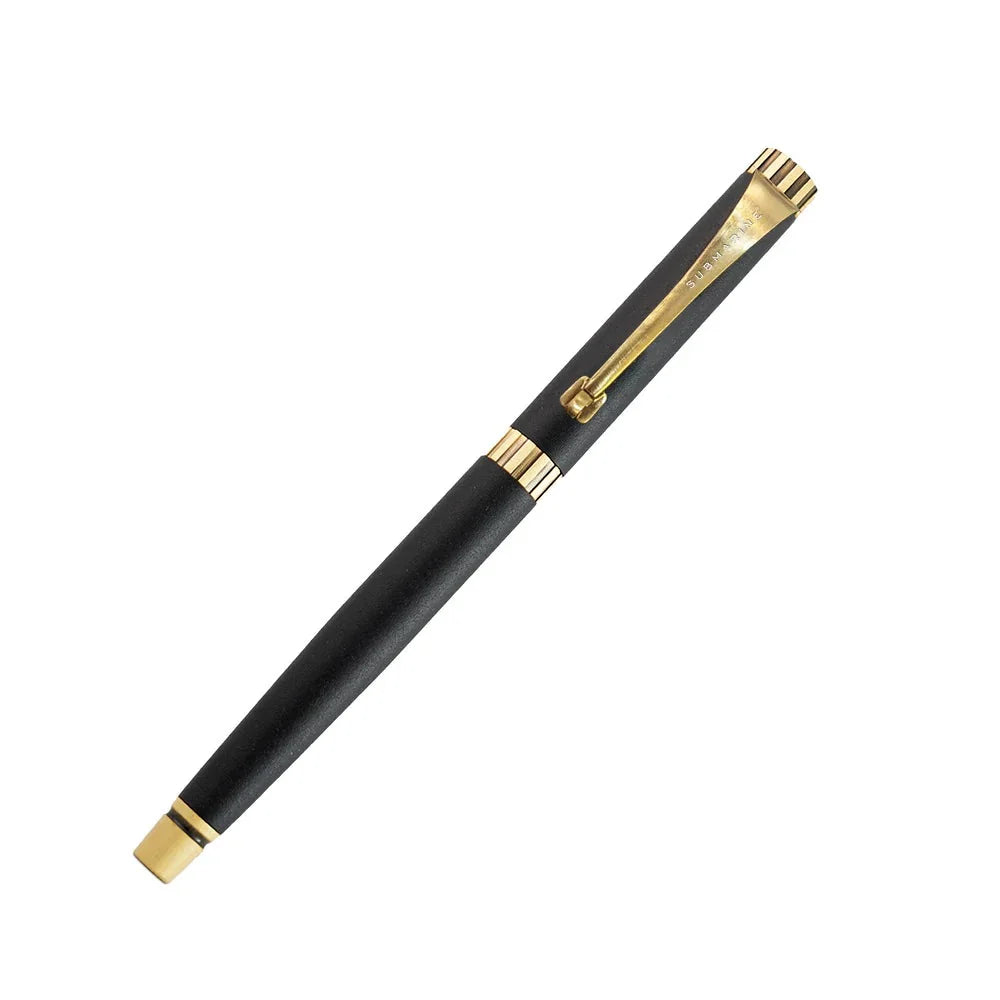 Regal Brass Roller Pen Black Gold Premium Writing Pen