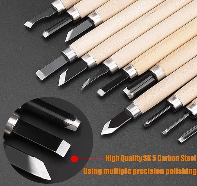 Wood Carving Set of 12PCS