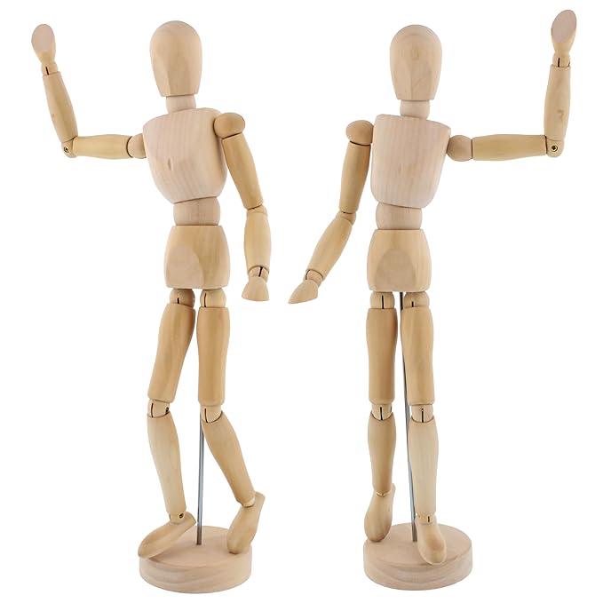 8 Inch Articulated Wooden Mannequin Figure for Artists
