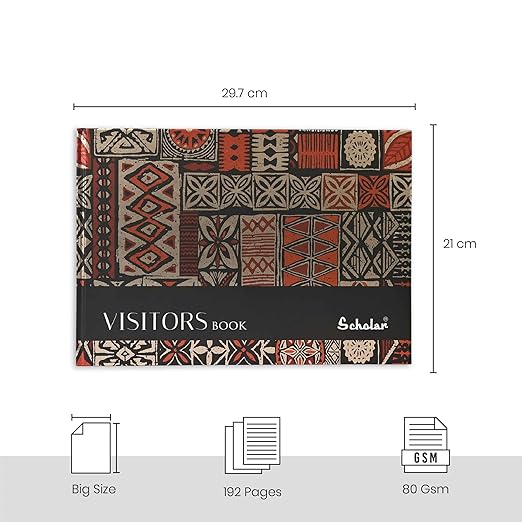 Scholar Metallic Visitors Notebook
