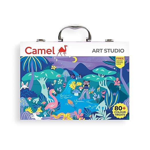 Camel Art Studio Set Reusable Briefcase Pack