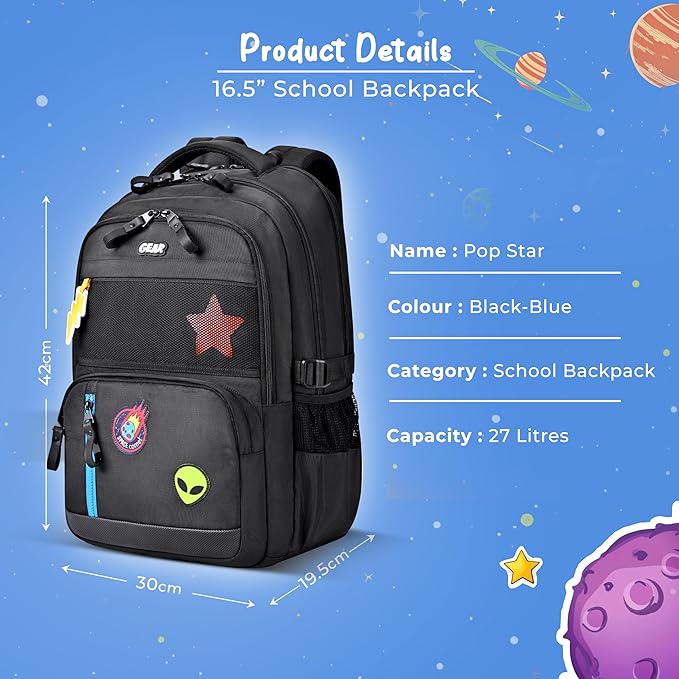 Gear Pop Star 27L Water Resistant School Backpack
