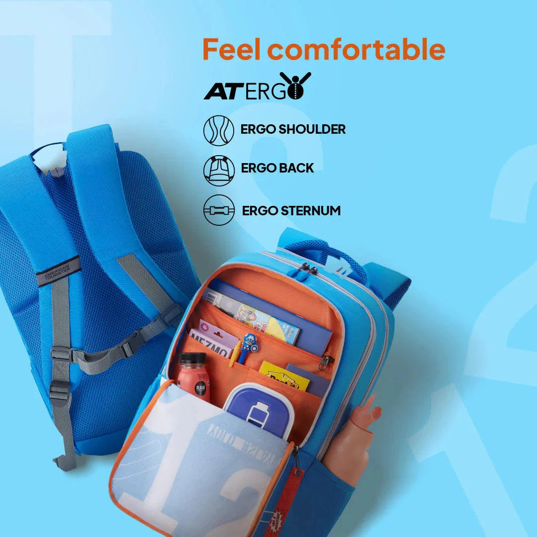 American Tourister Sest 3.0 Blue Backpack with Laptop Sleeve