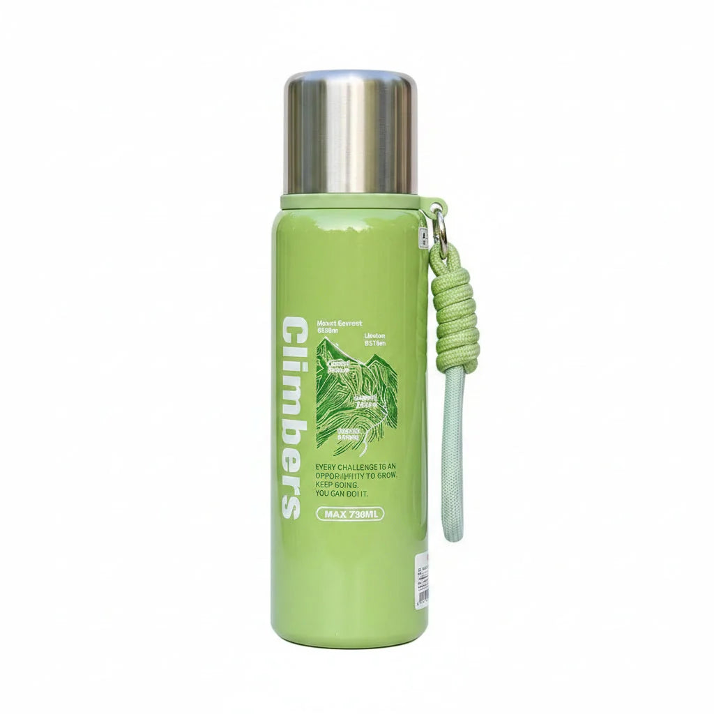 Climbers 730ML Stainless Steel Flask with Cup Vacuum Insulated Bottle