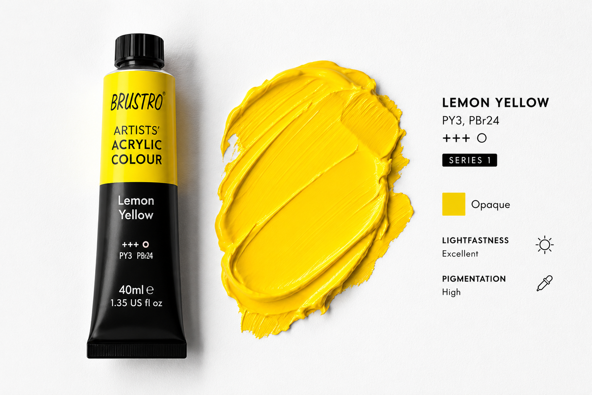 Brustro Acrylic Paint 40ml Tubes – Premium Artist Quality