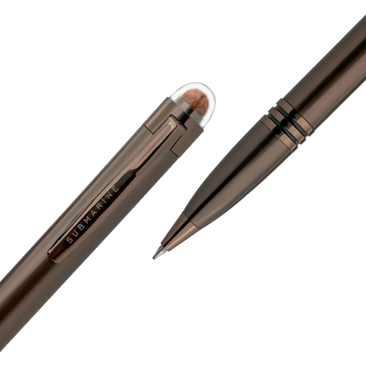Submarine Rudraksha Coffee Ball Pen Brass Scented Premium Pen