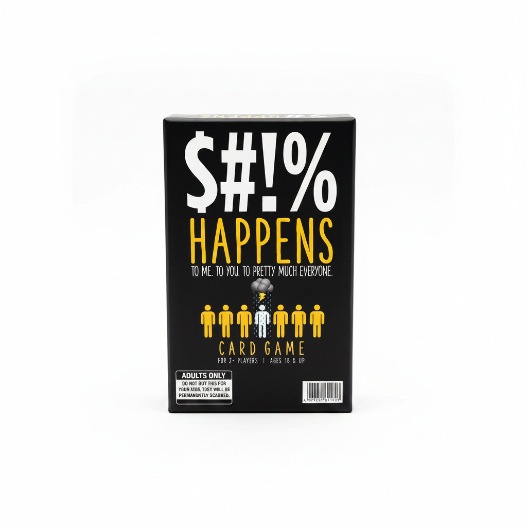 S#!% Happens Card Game - Fun Adult Conversation & Decision-Making Game
