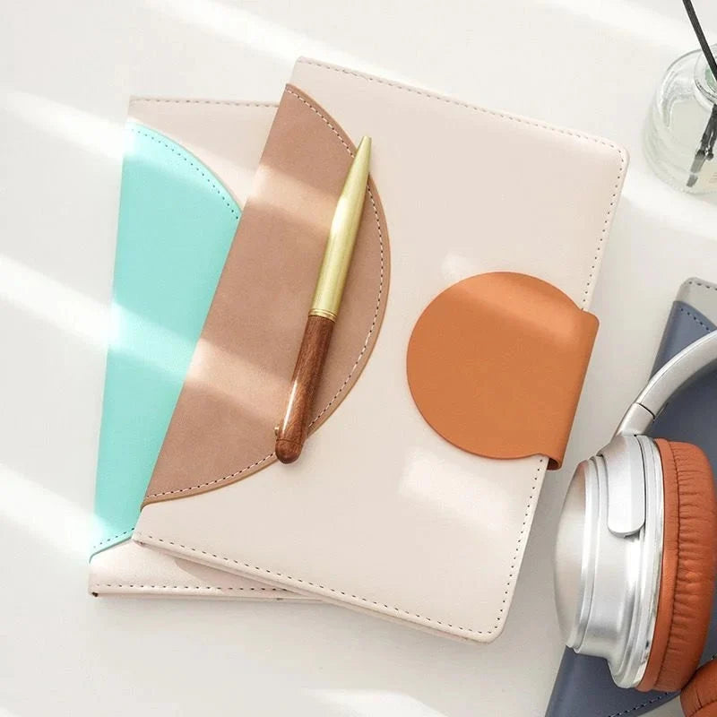 Premium PU Leather A5 Notebook with Magnetic Closure