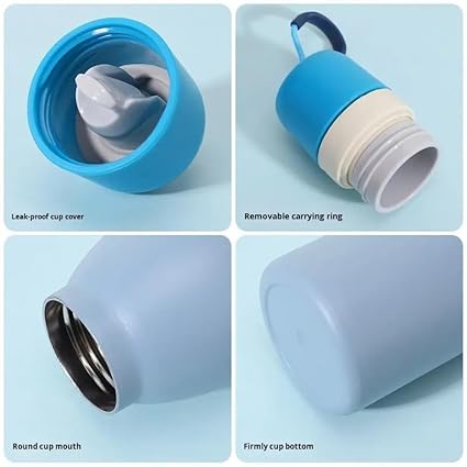 Insulated Water Bottle with Straw Lid 710ML Leak Proof Stainless Steel Bottle