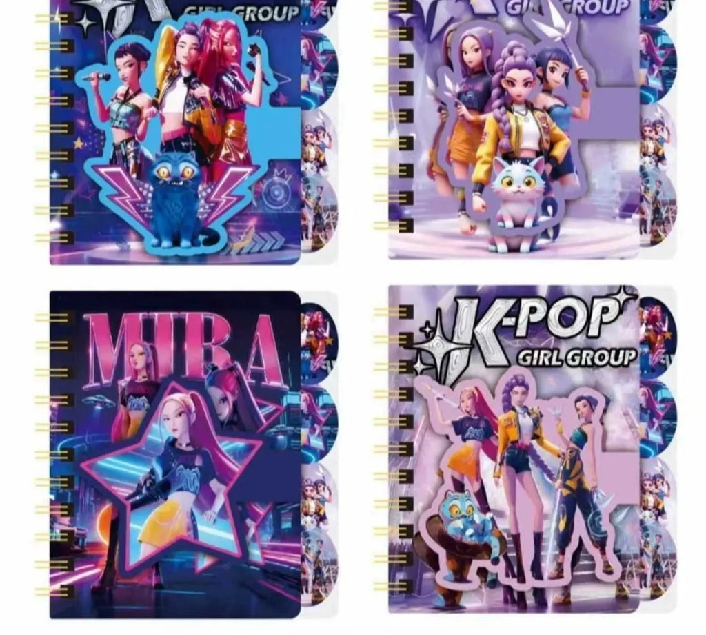 Kpop Demon Hunters Mini Diary with Magnetic Cover