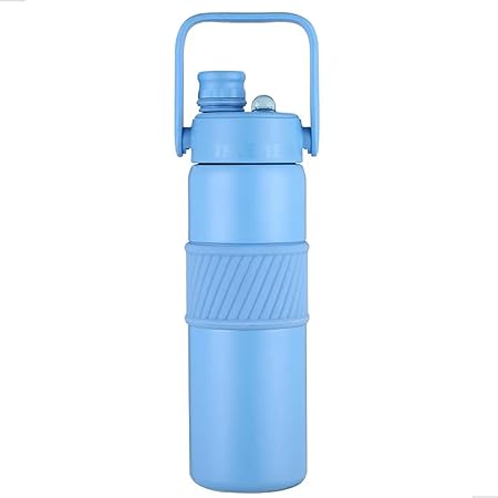 Sports Thermal Bottle with Straw Insulated Hot & Cold Water Bottle 600ML