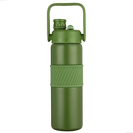 Sports Thermal Bottle with Straw Insulated Hot & Cold Water Bottle 600ML