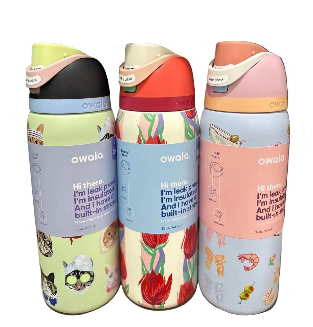 Owala FreeSip Tumbler 710ml Vacuum Insulated Leakproof Water Bottle