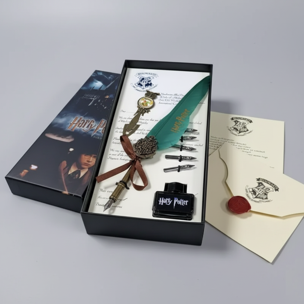Harry Potter Magic Feather Pen Set