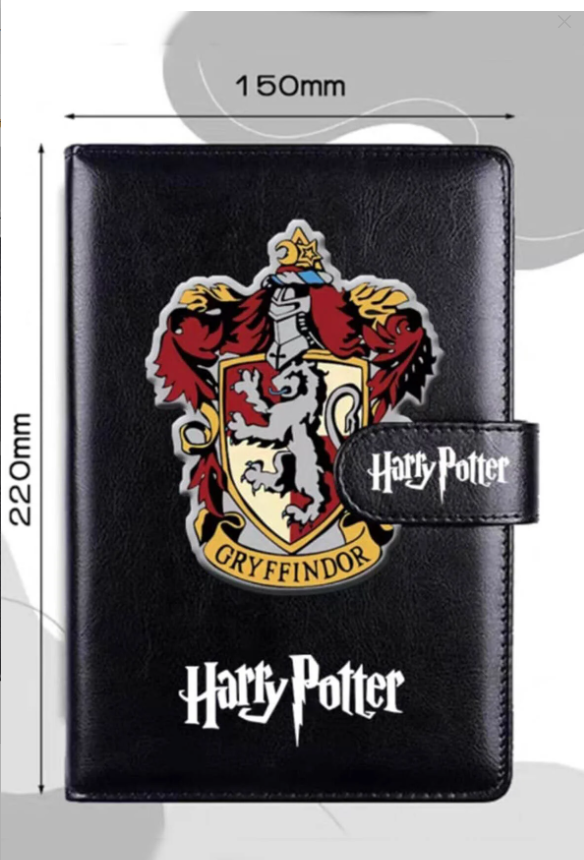 Harry Potter Gryffindor Leather Diary Notebook