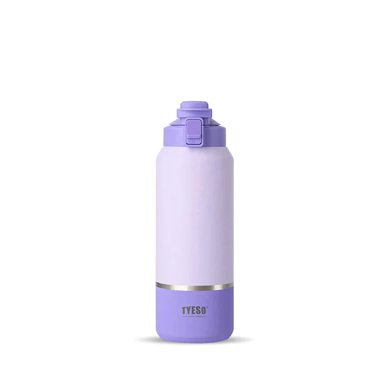 TYESO 1200ml Insulated Water Bottle Leak-Proof Thermos Flask