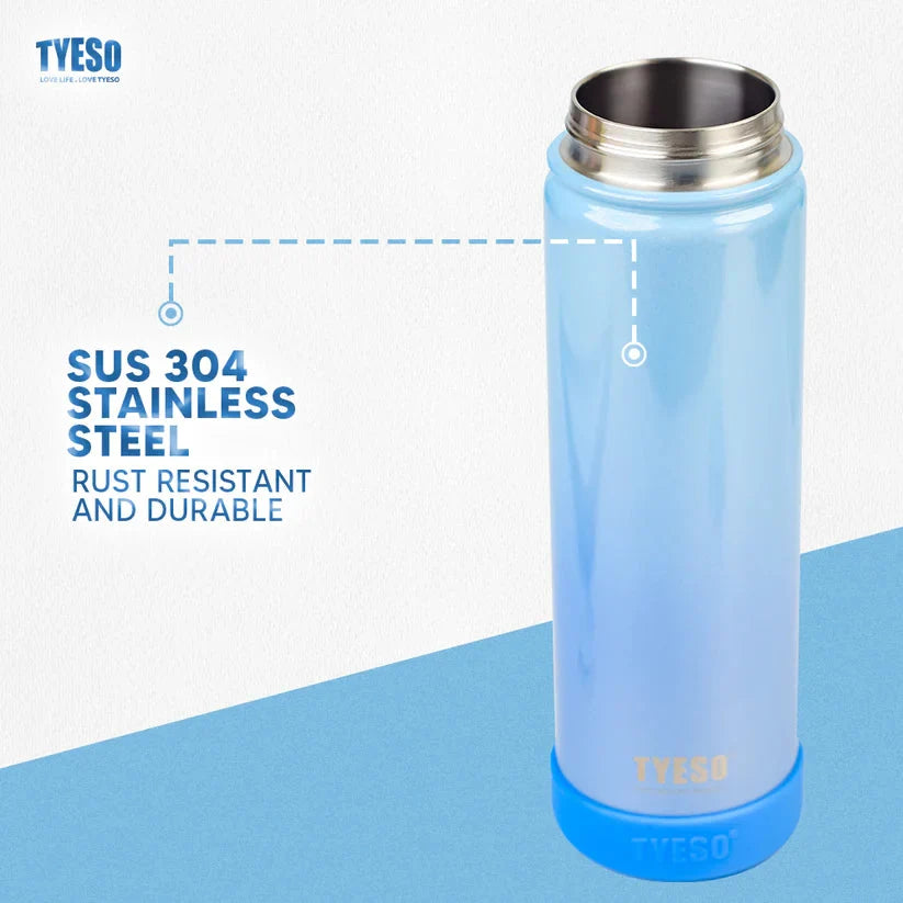 TYESO 750ml Rainbow Insulated Tumbler Stainless Steel Bottle with Handle