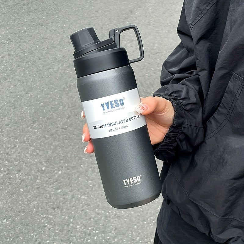 TYESO 900ml Insulated Water Bottle  Stainless Steel Sports Bottle