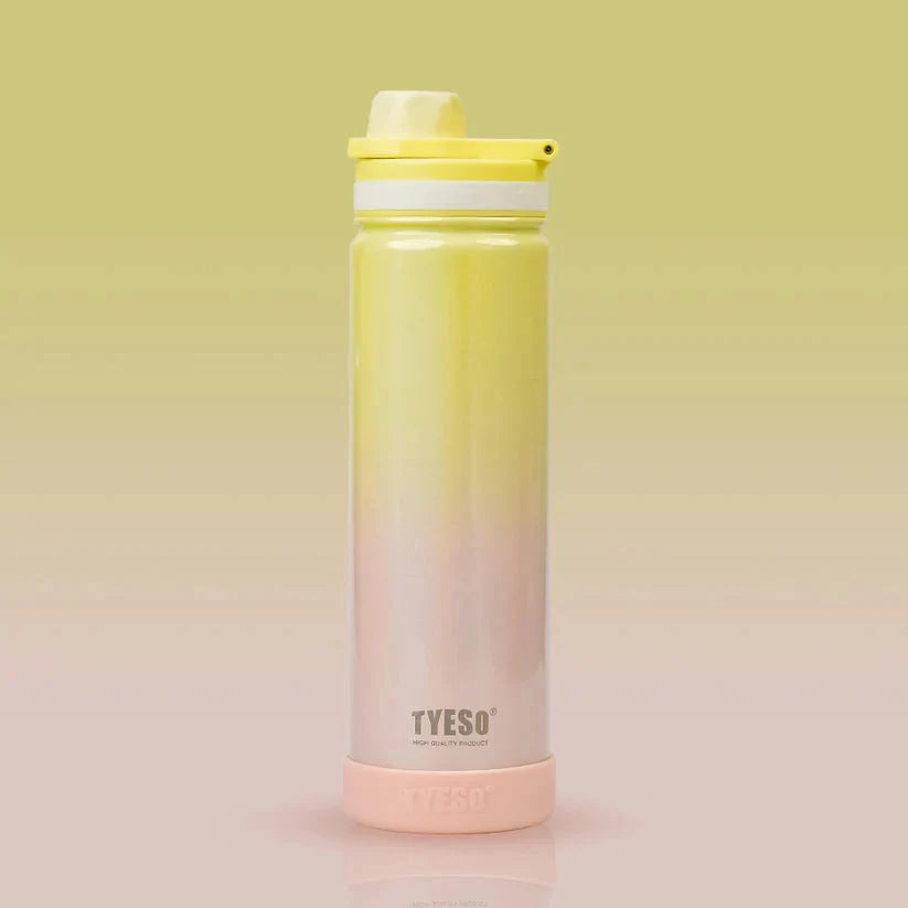 TYESO 600ml Insulated Stainless Steel Bottle With Silicone Base