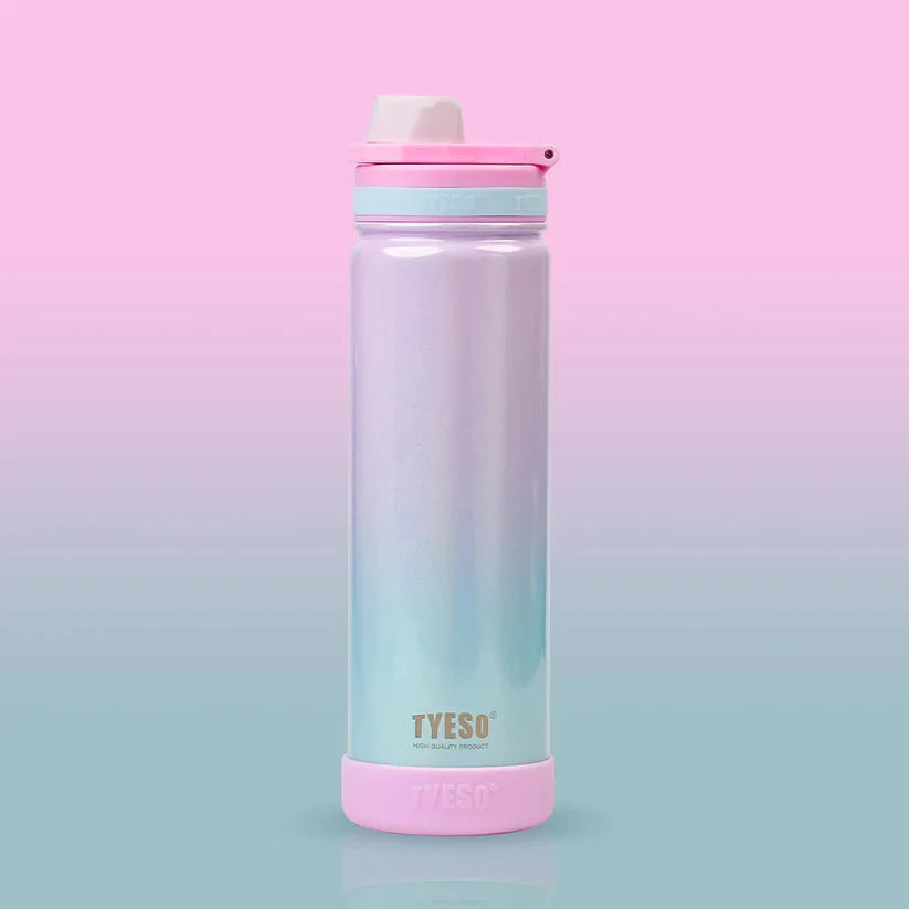 TYESO 600ml Insulated Stainless Steel Bottle With Silicone Base