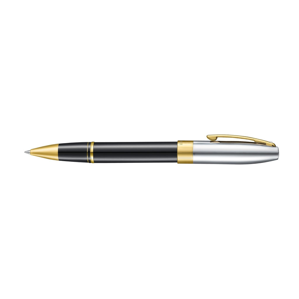 Sheaffer Legacy Rollerball Pen Black Chrome Gold Trim Luxury Pen