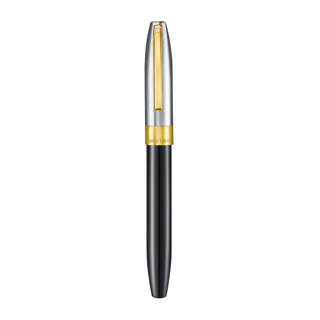 Sheaffer Legacy Rollerball Pen Black Chrome Gold Trim Luxury Pen