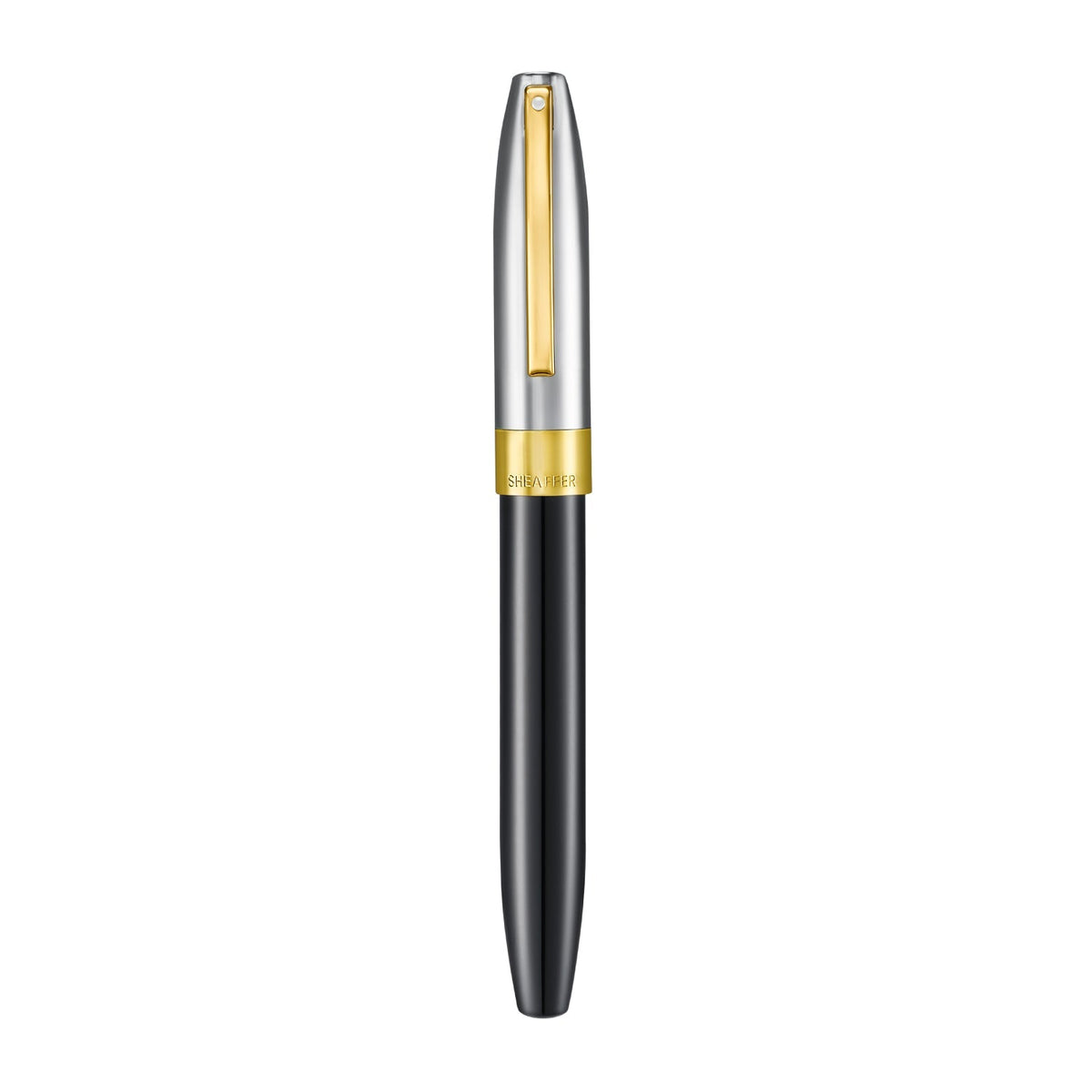 Sheaffer Legacy Rollerball Pen Black Chrome Gold Trim Luxury Pen