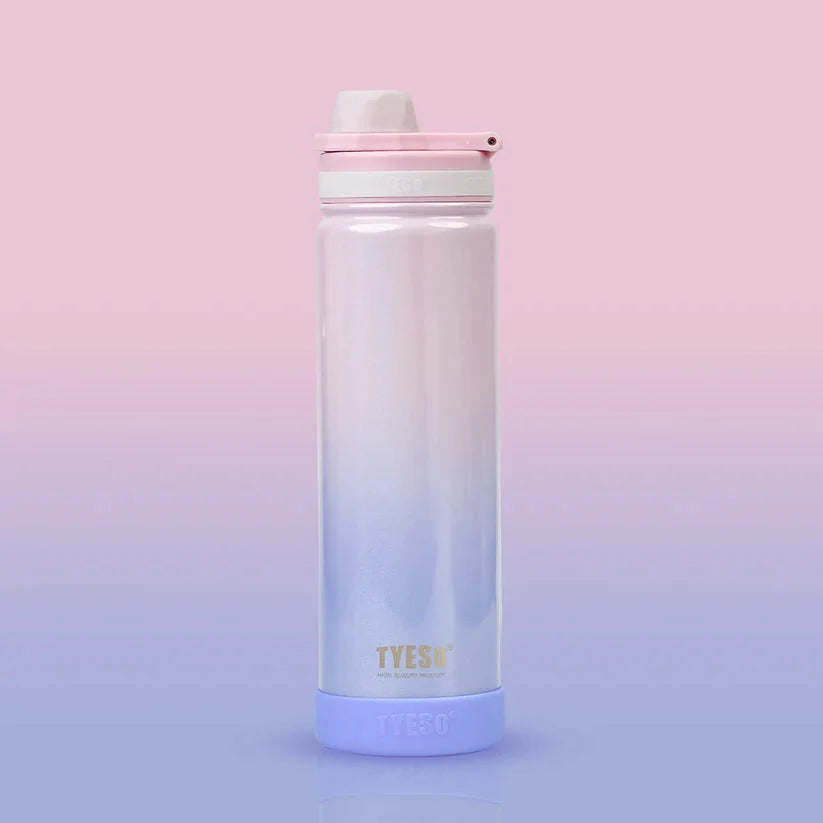 TYESO 750ml Rainbow Insulated Tumbler Stainless Steel Bottle with Handle