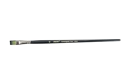 Brustro Greengold Flat Brush Size 12 Acrylic & Oil Painting Brush