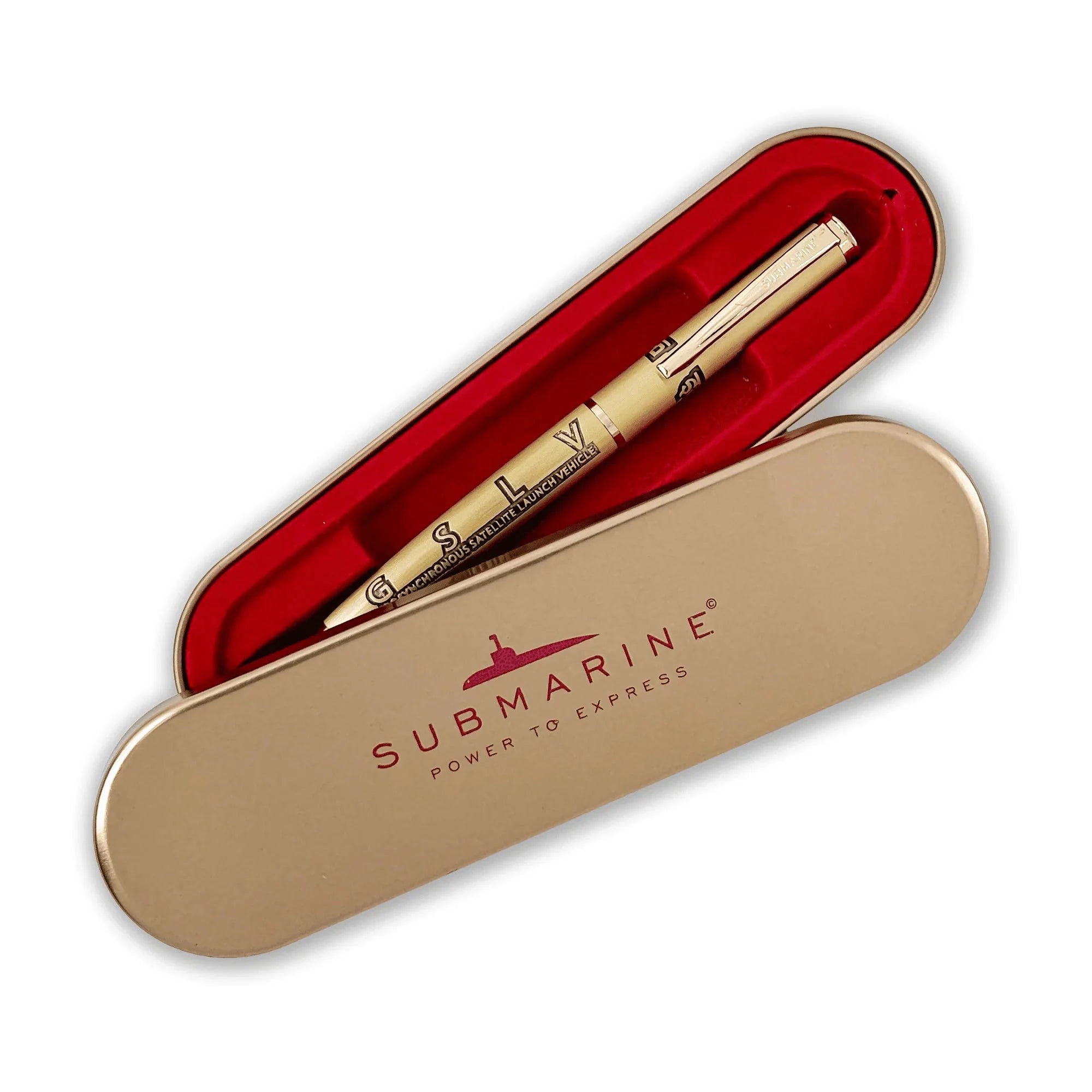 Submarine ISRO GSLV Rocket Pen Premium Metal Space-Themed Ball Pen
