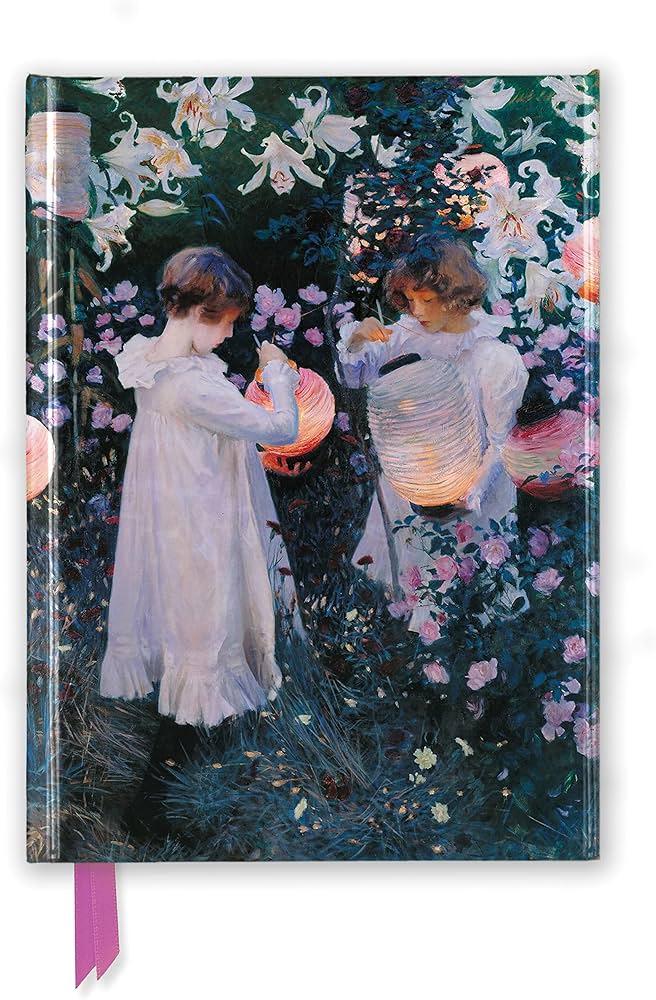 John Singer Sargent Carnation Lily Lily Rose Foiled Journal |Flame Tree A5  Notebook