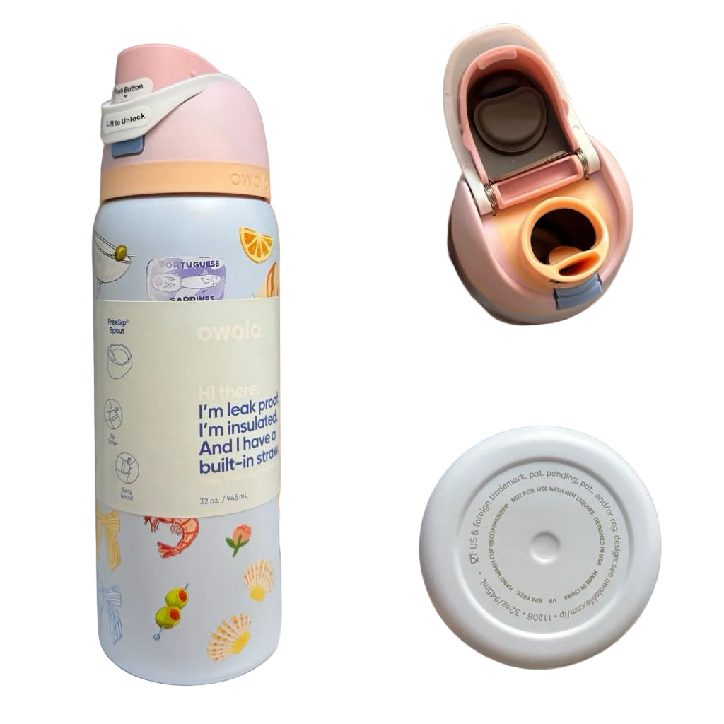 Owala FreeSip Tumbler 710ml Vacuum Insulated Leakproof Water Bottle