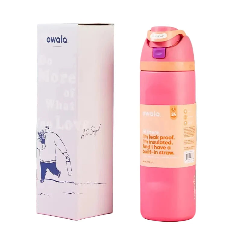 Owala FreeSip Tumbler 710ml Vacuum Insulated Leakproof Water Bottle