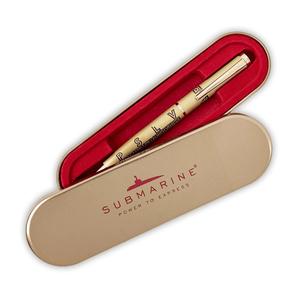 ISRO PSLV Rocket Pen Premium Metal Space-Themed Ball Pen