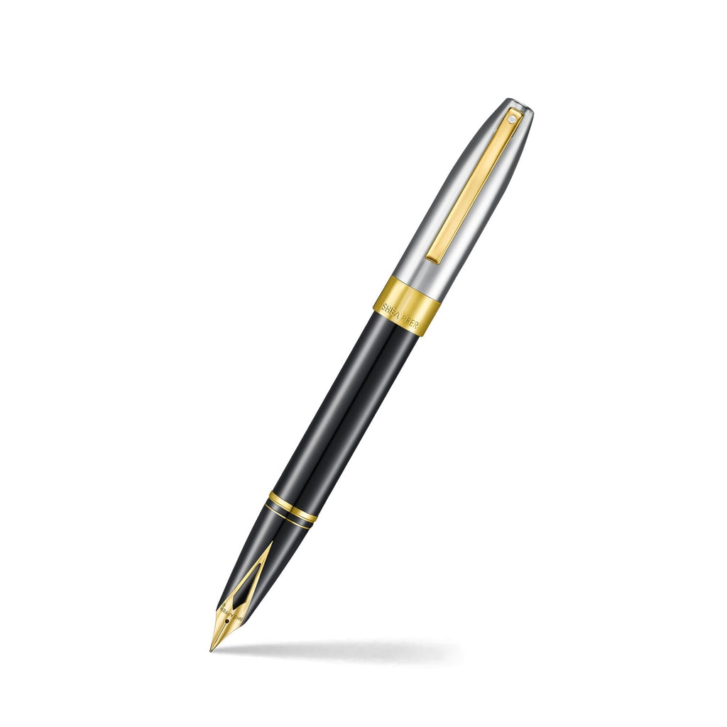 Sheaffer Legacy 9065 Fountain Pen Black Chrome Gold Trim