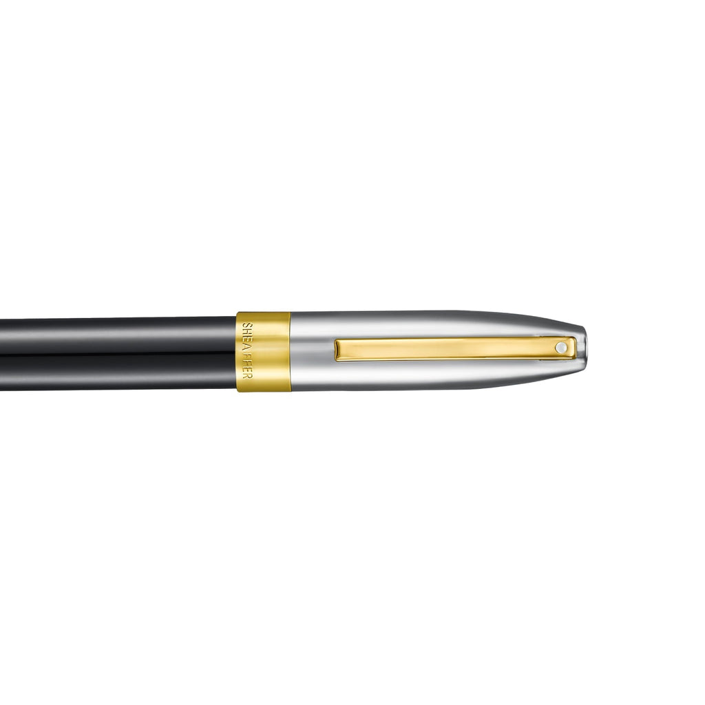 Sheaffer Legacy 9065 Fountain Pen Black Chrome Gold Trim
