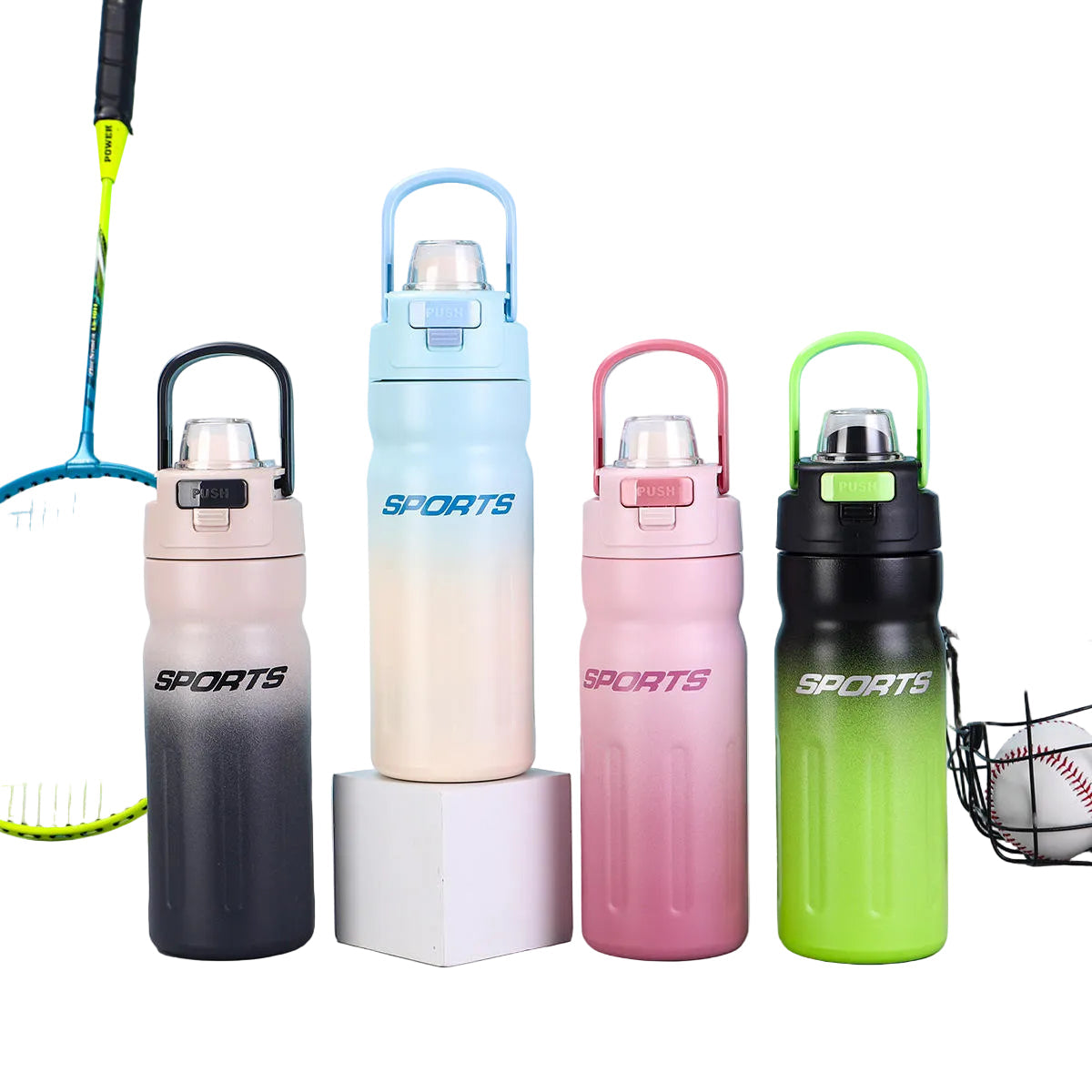 Stainless Steel Insulated Water Bottle with Handle 550ml